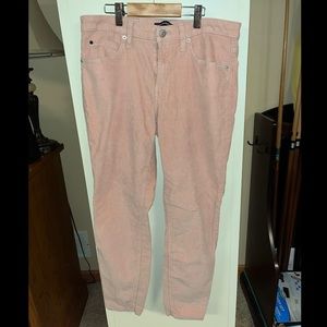 Calvin Klein Jeans pink corduroy pants